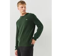 Lacoste Knitted Crew Jumper, Green, Size M, Men Green