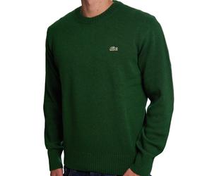 Lacoste Knitted Wool Jumper Dark Green
