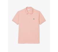 Lacoste L.12.12 Classic Fit Mens Short Sleeve Polo Shirt Fit in Coral Cotton - Size Large