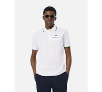 Lacoste L.12.12 Classic Fit Pocket Accent short sleeve polo white dark green - M