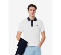 Lacoste L.12.12 Classic Fit Polo Contrast Collar short sleeve white navy blue - XS