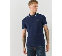 Lacoste L.12.12 Tipped & Pique Polo Shirt, Navy, Size Xl, Men Navy