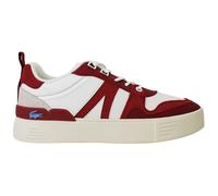 Lacoste L002 222 1 Lace-Up Womens White/Red Trainers 744CFA00242G1
