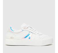 Lacoste L002 Evo Trainers in White & Pink UK 3