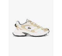 Lacoste L003 Neo Shot Metallic Shoes Gold White Black Women - 36