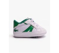 Lacoste L004 CRIB Unisex Kids Casual White/Green - Size: UK 3 small kids