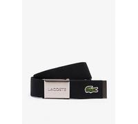 Engraved Buckle Woven Belt Black S
