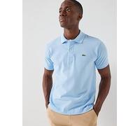 Lacoste L1212 Pique Short Sleeve Polo Shirt, Light Blue, Size 2Xl, Men Light Blue