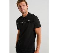 Lacoste L1212 Tipped Collar Piqué Taping Short Sleeve Polo Shirt- Black, Black, Size 2Xl, Men Black