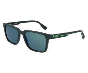 Lacoste L6032S 301 Man Sunglasses Bio-inject Green Green Squared Normal Flash