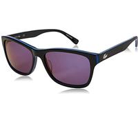 LACOSTE L683S L683S 006 55 Rectangular Sunglasses 55, Black/Blue/Black