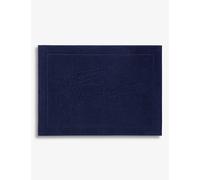 Lacoste Lacoste Branded Cotton Bath Mat 55cm x 80cm Marine Bath Mat