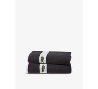 Lacoste Lacoste Casual Logo-Embroidered Cotton Bath Sheet 100cm x 150cm Multicoloured Hand Towel
