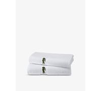 Lacoste Lacoste Casual Logo-Embroidered Cotton Bath Towel 100cm x 150cm Multicoloured Hand Towel