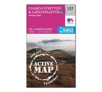Church Stretton & Ludlow/Llwydlo Map | Weatherproof | Wenlock Edge | Ordnance Survey | OS Landranger Active Map 137 | England | Walks | Cycling | Days Out | Maps | Adventure
