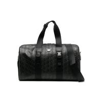 Lacoste large monogram leather weekend bag - Black One Size