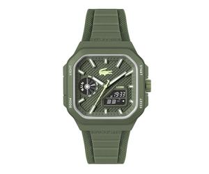 Lacoste LC33 Men's Green Octagonal Dial & Green Silicone Strap Watch