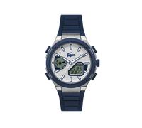 Lacoste LC33 White Dial Blue Silicone Strap Watch