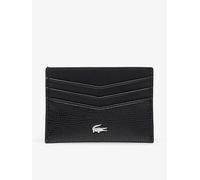 Lacoste Leather Card Holder, Black, Men Black