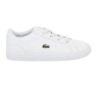 Lacoste Lerond BL 21 1 CUI Lace-Up White Smooth Leather Kids Trainers 741CUI0014