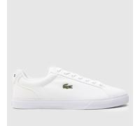 Lacoste Lerond Bl Textile Trainers in White UK 8 (EU 42)