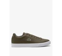 Lacoste Lerond Set Leather Lace-Up Trainers Khaki