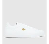 Lacoste Lerond Set Trainers in White & Gold UK 5 (EU 38)