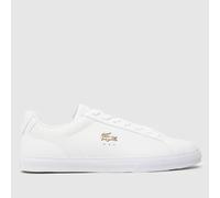 Lacoste Lerond Set Trainers in White & Gold UK 8 (EU 42)