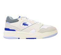 Lacoste Lineshot 124 1 Mens White/Blue Trainers - Size UK 9.5
