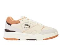 Lacoste Lineshot 124 3 Lace-Up Mens Off White/Brown Trainers 47SMA01112R2