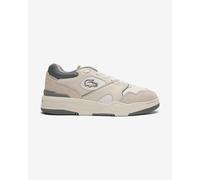 Lacoste Lineshot Leather Logo Shoes white beige grey - 7.5UK