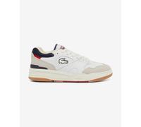 Lacoste Lineshot Leather Shoes white beige dark blue - 9
