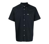 Lacoste logo-embroidered cotton shirt - Blue 38-39-40-41-42-43