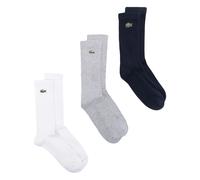 Lacoste logo-embroidered ribbed-knit socks (set of three) - White 39-42-47-50