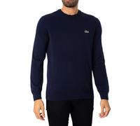 Lacoste Mens Organic Cotton Crew Neck Sweater - Navy Blue 166
