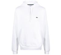 Lacoste logo-patch drawstring hoodie - White 2