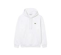 Lacoste logo-patch drawstring hoodie - White 2-3-4-5-6