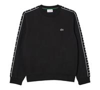 Lacoste Logo Strip Crew Neck Sweatshirt Black MEDIUM and XL ONLY