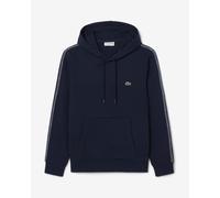 Lacoste Logo Stripe Half Zip Hoodie Navy Blue - S