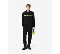 Lacoste Logo Stripe Tennis Tracksuit Pure Black Green - M