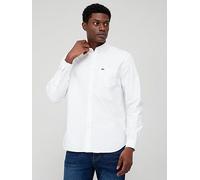 Lacoste Long Sleeve Oxford Shirt - White, White, Size L, Men White