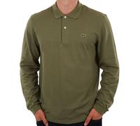Lacoste Mens Long Sleeve Croc Logo Polo Shirt - Colour: BMY Khaki - Size: 6/XL