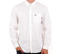 Lacoste Mens Casual Long Sleeve Woven Shirt - White 001 - White 001 - L
