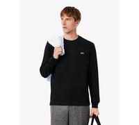 Lacoste Long Sleeved Cotton T-shirt- Black, Black, Size L, Men Black