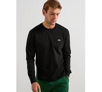 Lacoste Long Sleeved Cotton T-shirt- Black, Black, Size 2Xl, Men Black
