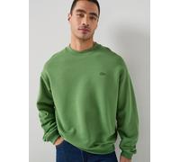Lacoste Loose Fit Fleece Sweatshirt, Green, Size M, Men Green