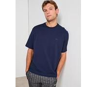 Lacoste Loose Fit Heavy Cotton Jersey T-Shirt, Navy, Size S, Men Navy