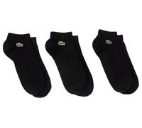 Lacoste Low Cut Socks, Black, Pack of 3 (UK, Numeric, 9, 11, Regular, Regular, Black)