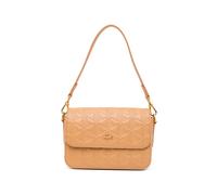Lacoste Maheki embossed leather shoulder bag - Neutrals OS