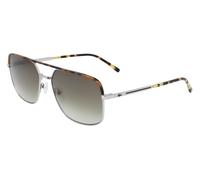Lacoste Man L227S 038 Sunglasses Metal Grey clear Grey Pilot Shaded